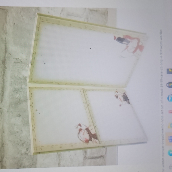 - 😀 - ☃️WINTER WONDER TRI-PAD MEMO NOTE PADS, SET OF 4!! Retail $29.99 - Picture 12 of 14